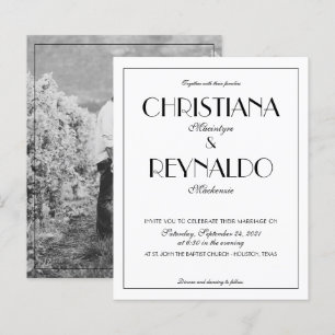 Casamento de Fotos por Deco de Tipografia Elegante