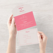Casamento de Fúchsia Retro Vibes, Rosa Quente Mode