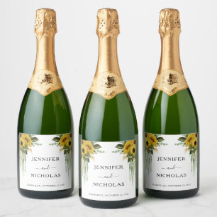 Casamento de Girassol Negro Moderno