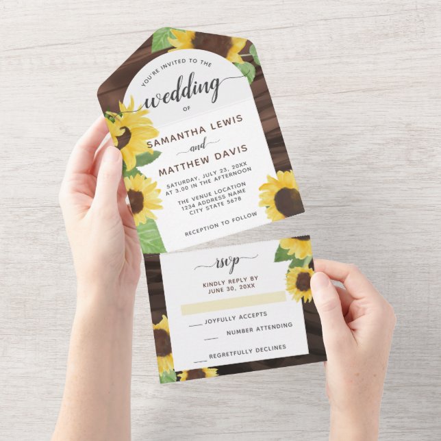 Casamento De Girassol Russo E Chic Elegante (Tearaway)