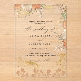 Casamento de grama de pampas estilo boêmico