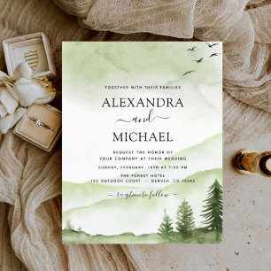 Casamento de Granja Rústica da Montanha do Orçamen