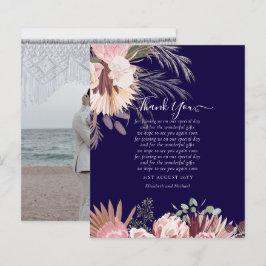 Casamento de Grass de Pampas de Cartões de agradec