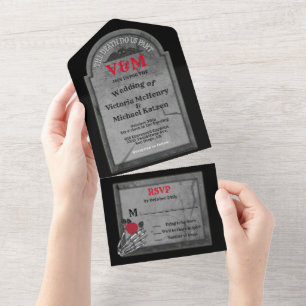 Casamento de Halloween em Gothic Tombstone