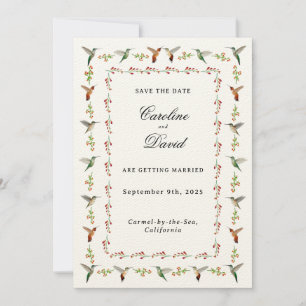 Casamento de Hummingbird Salve a Data