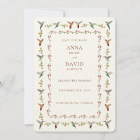 Casamento de Hummingbird Salve a Data