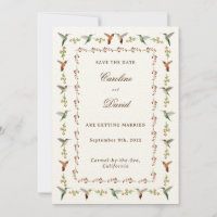 Casamento de Hummingbird Salve a Data