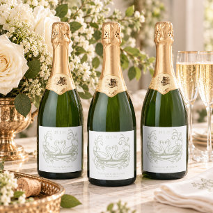 Casamento de Jardim com Crista de Cisne Verde Eleg