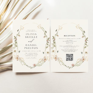 Casamento de Jardim de Código QR de Todos em Um Fl