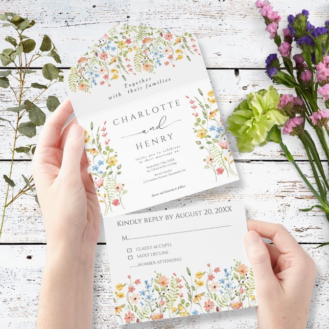 Casamento de Jardim Simples de Flores Selvagens (Criador carregado)