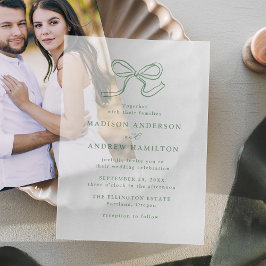 Casamento de Laço Verde Oliva Elegante
