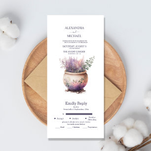 Casamento de Lavanda Roxa em Casa Rústica