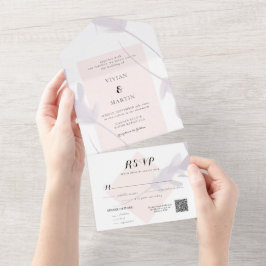 Casamento de Lavandas Violeta e Cor de Pêssego Ele