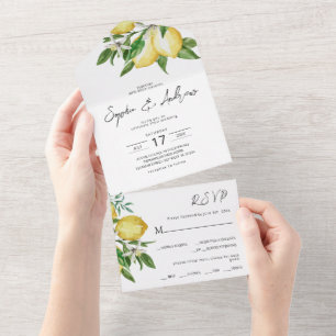 Casamento De Lemon Greenery Em Um Som