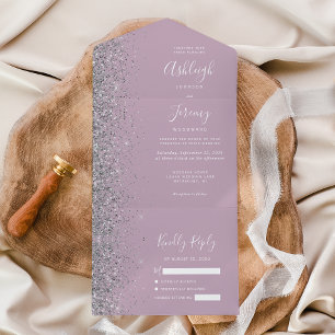 Casamento de Lilac Silver Roxo Roxo Moderno