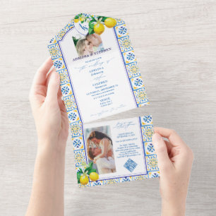 Casamento de limão com limão de Azulejo do Mediter