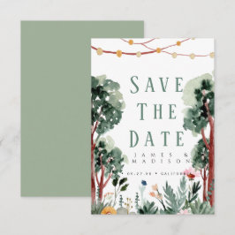 Casamento de luz de fundo da floresta