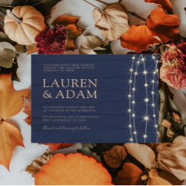 Casamento de Luzes Azuis de Cordas Russas do Orçam