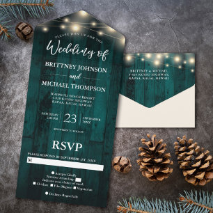 Casamento de Luzes de Corda de Madeira de Teal Rus