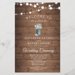 Casamento de Madeira com Luzes Rústicas Elegantes 