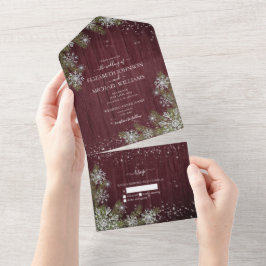 Casamento de Madeira de inverno com prata de ruiva