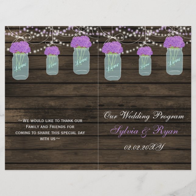 Casamento de Madeira Mason Jars Barn (Frente)
