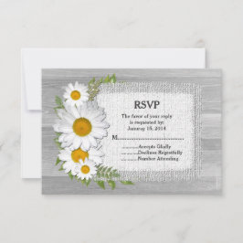Casamento de madeiras-de-bico-margarida russa RSVP