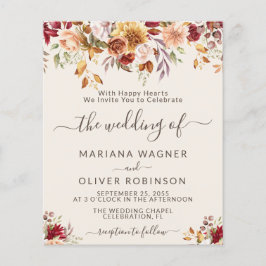 Casamento de Marfim Floral com queda romântica