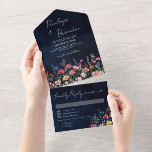 Casamento de Marinhos Florais Boho, País Russo de