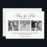 Casamento de Modelo de 3 Fotografias Guardar a Dat<br><div class="desc">Salve a data de anúncios ou convites.</div>
