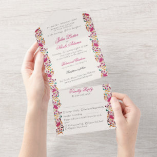 Casamento de Moldura Floral Romântica Pearl Swan
