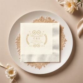 Casamento de Monograma Luxurioso Vitoriano