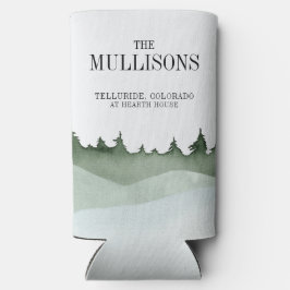 Casamento de Montanha na Floresta de Aquarela Chic