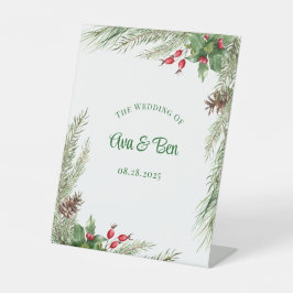 Casamento de moreira vermelha de pinheiro agulha