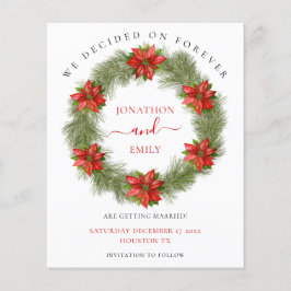 Casamento de Natal de Poinsettia de Orçamento Salv