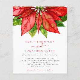 Casamento de Natal do Orçamento Grande Poinsettia 