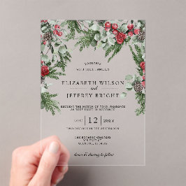 Casamento de Natal Rustic Pine Berries