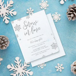 Casamento de Neve Floco de Neve no Amor Chuva de A