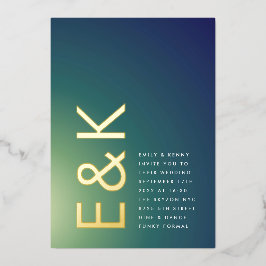 Casamento de Ombre Verde Verde com Gradiente Ultra