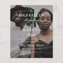 Casamento de Orçamento de Sobreposição de Tipograf