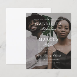 Casamento de Orçamento de Sobreposição de Tipograf