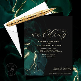 Casamento de Orçamento Profundo Álcool Verde Oceân