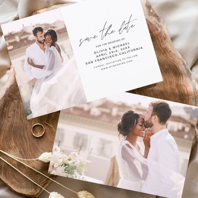 Casamento de Orçamento Salva o Folheto de Foto de  (Criador carregado)