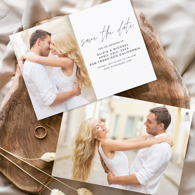 Casamento de Orçamento Salva o Folheto de Foto de  (Criador carregado)