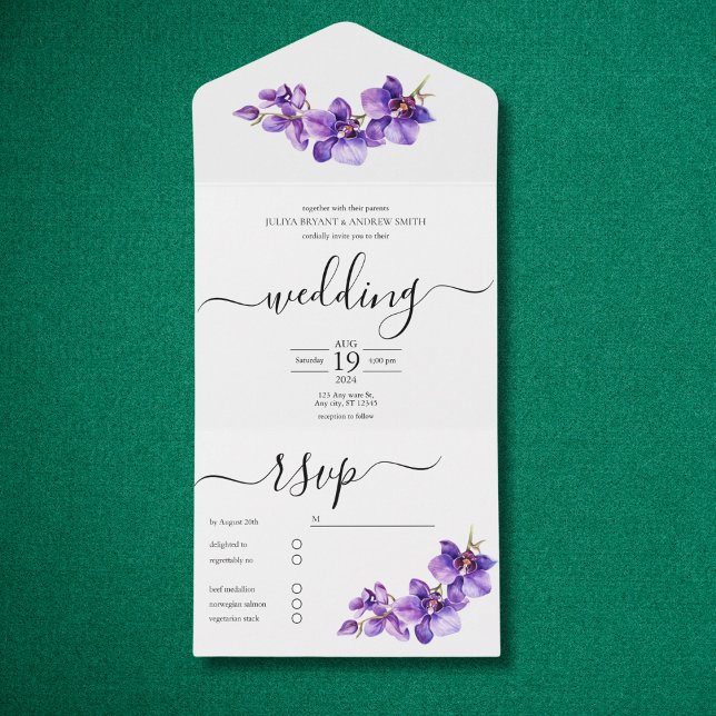 Casamento de Orquídea Púrpura e Branca (Criador carregado)