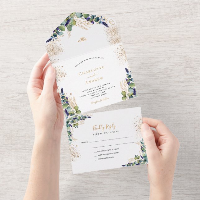 Casamento de ouro de Eucalyptus verde (Tearaway)
