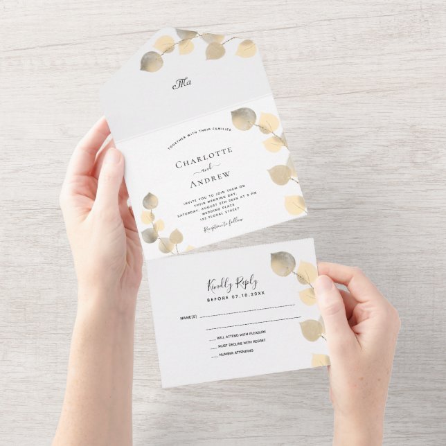Casamento de ouro Eucalyptus greenery (Tearaway)