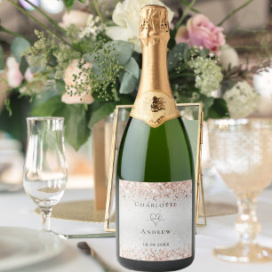 Casamento de ouro rosa de prata