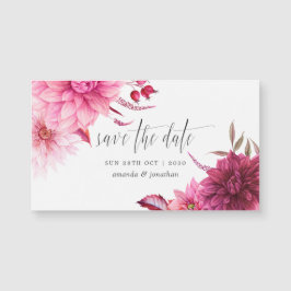 Casamento de Outono Burgundy & Blush Save the Date