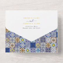 Casamento de Padrão de Azulejos Portugueses do Med